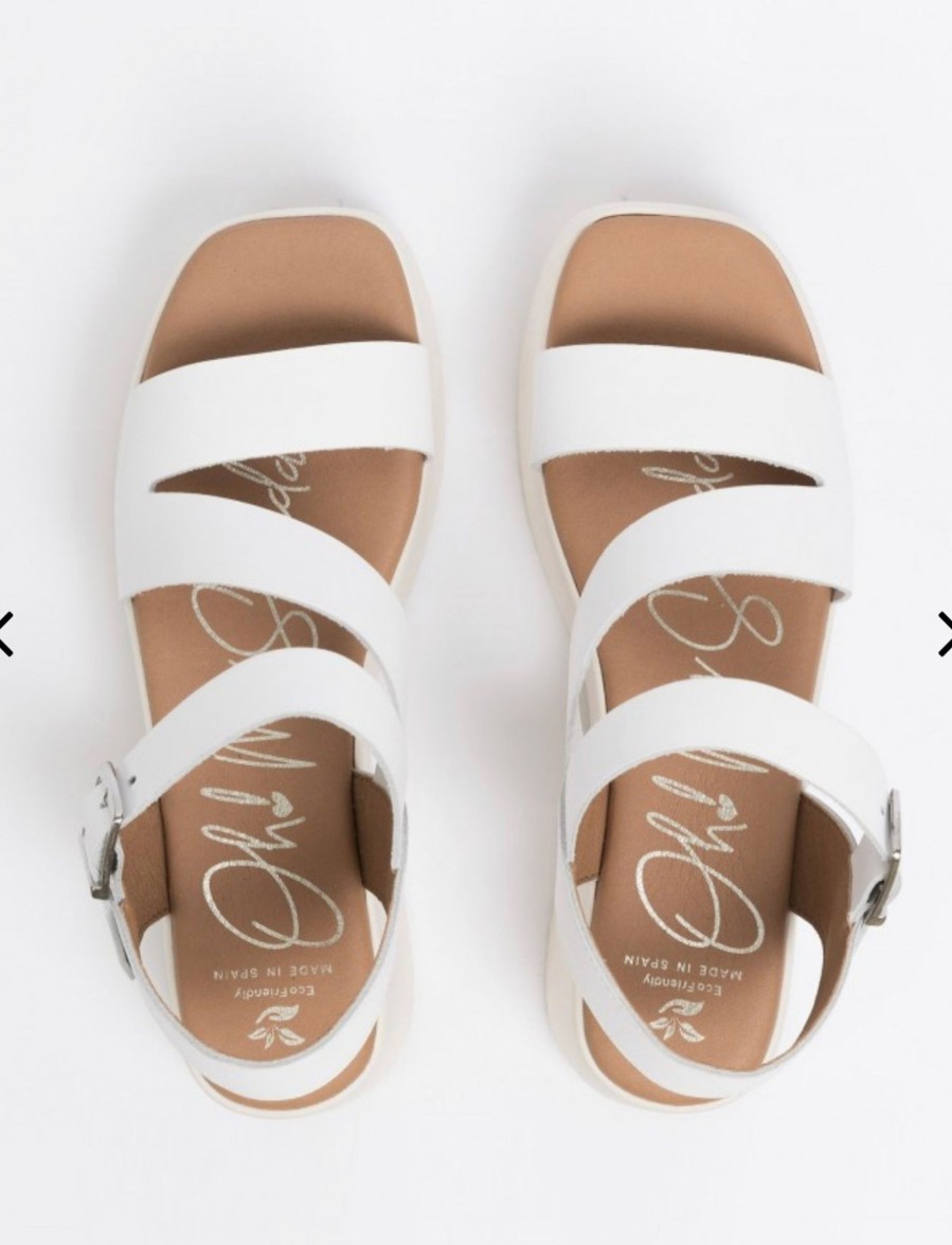 Footwear Oh My Sandals | Oh My Sandals - 5196 White Strappy Sandal