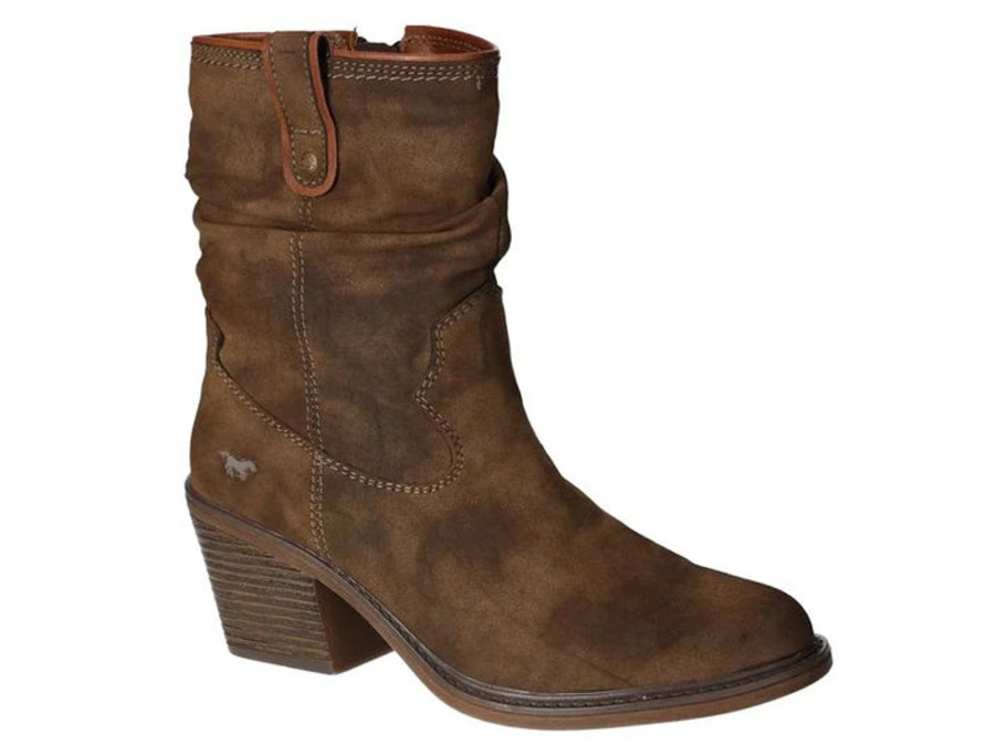 Footwear Mustang Ankle Boots | Mustang - 1479-501-360 Brown Cowboy Boots