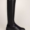 Footwear Una Healy Knee High Boots | Una Healy - Black Knee High Chelsea Style Boot